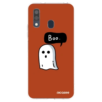 Picasee silikónový prehľadný obal pre Samsung Galaxy A40 A405F - Boo