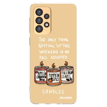 Picasee silikónový prehľadný obal pre Samsung Galaxy A33 5G A336 - Candles