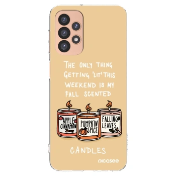 Picasee silikónový prehľadný obal pre Samsung Galaxy A23 A236B 5G - Candles