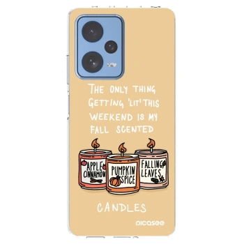 Picasee silikónový prehľadný obal pre Xiaomi Redmi Note 12 Pro 5G - Candles