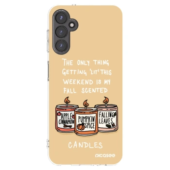 Picasee silikónový prehľadný obal pre Samsung Galaxy A14 4G A145R - Candles