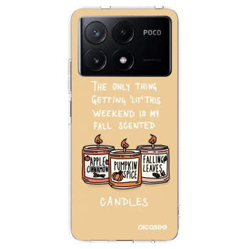 Picasee silikónový prehľadný obal pre Xiaomi Poco X6 Pro - Candles