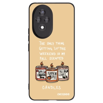 Picasee silikónový čierny obal pre Honor 200 Pro 5G - Candles