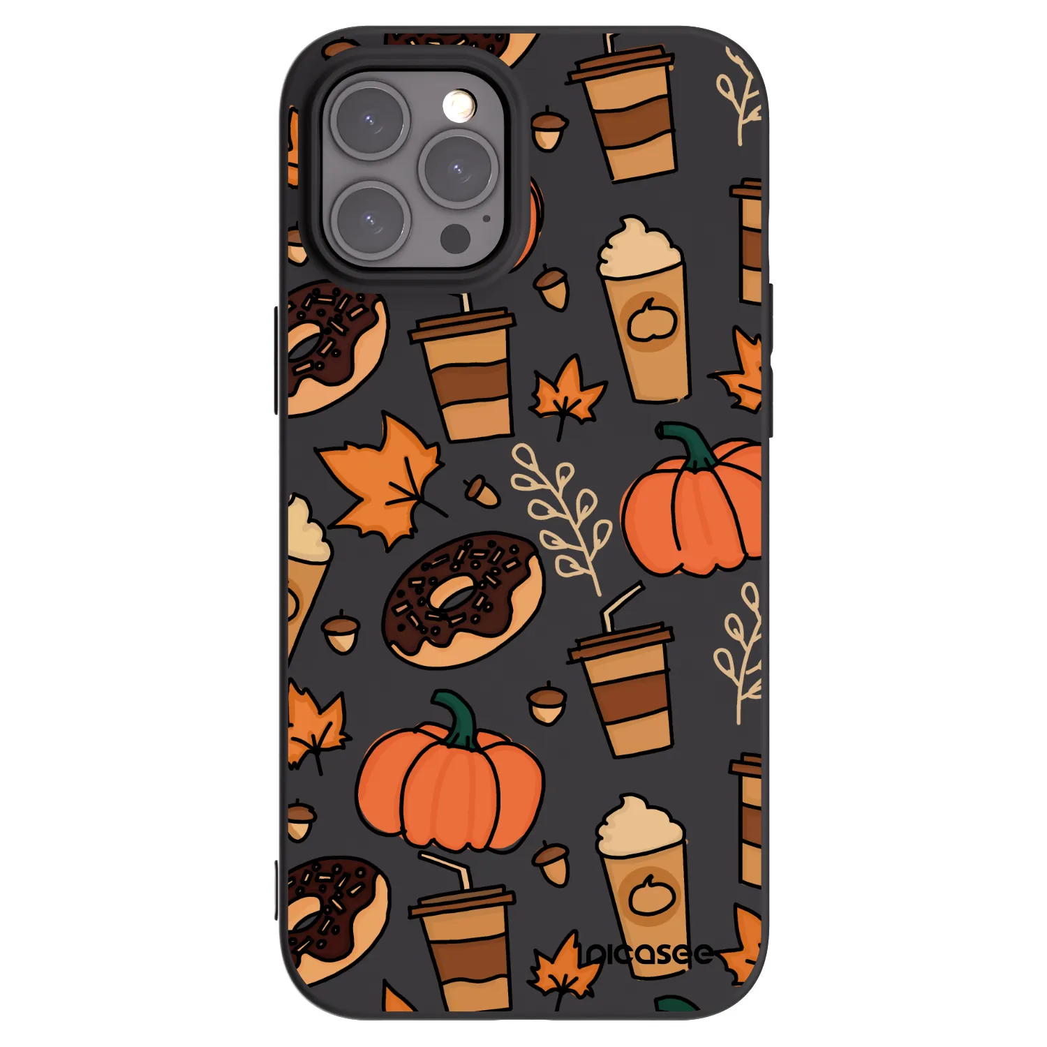 Picasee silikónový čierny obal pre Apple iPhone 12 Pro Max - Fallovers