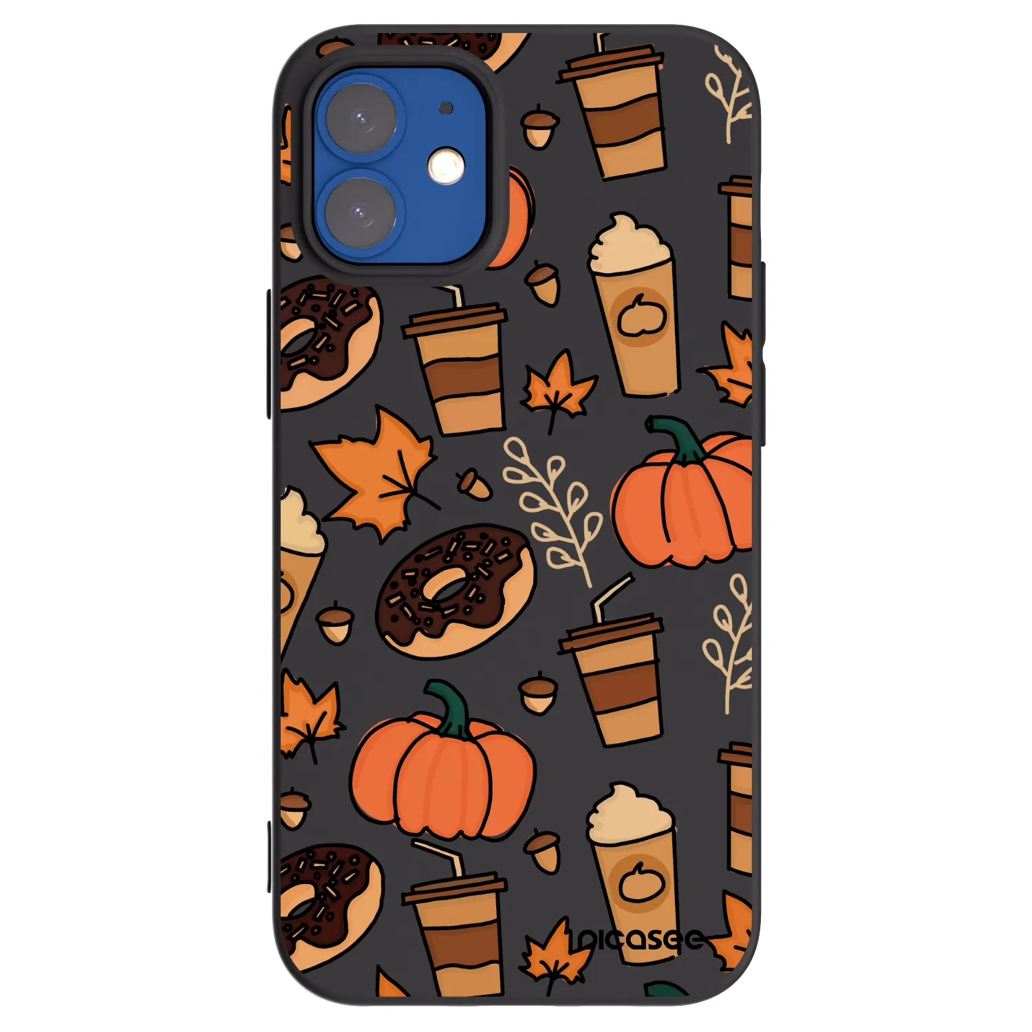 Picasee silikónový čierny obal pre Apple iPhone 12 mini - Fallovers