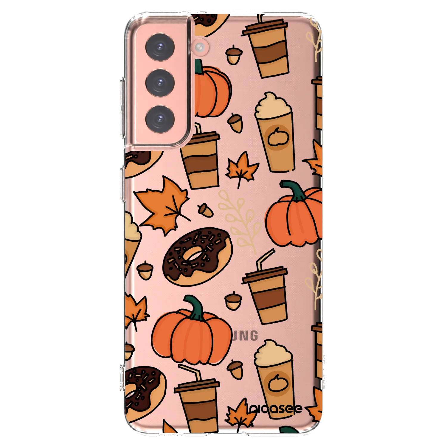 Picasee silikónový prehľadný obal pre Samsung Galaxy S21 5G G991B - Fallovers
