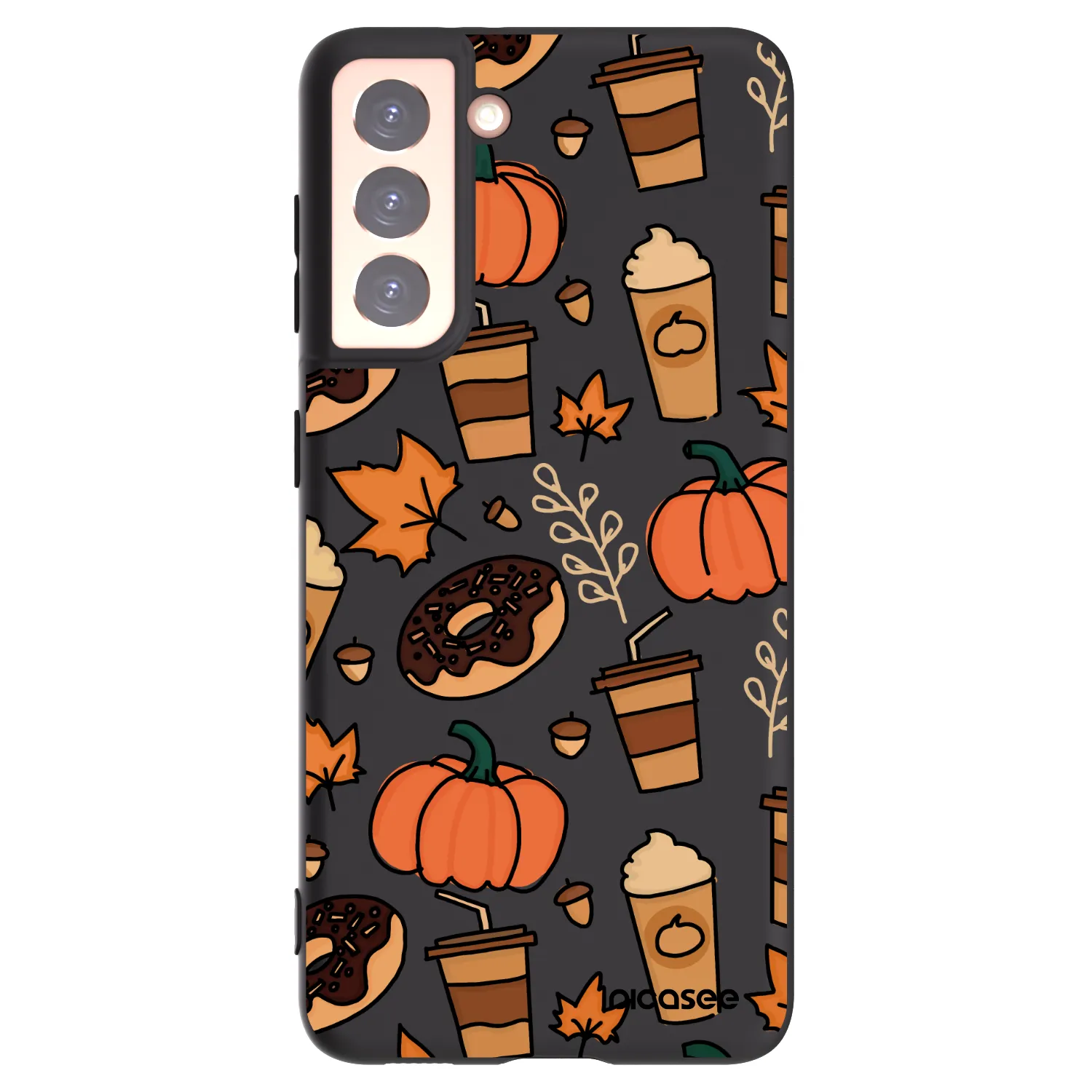 Picasee silikónový čierny obal pre Samsung Galaxy S21 5G G991B - Fallovers