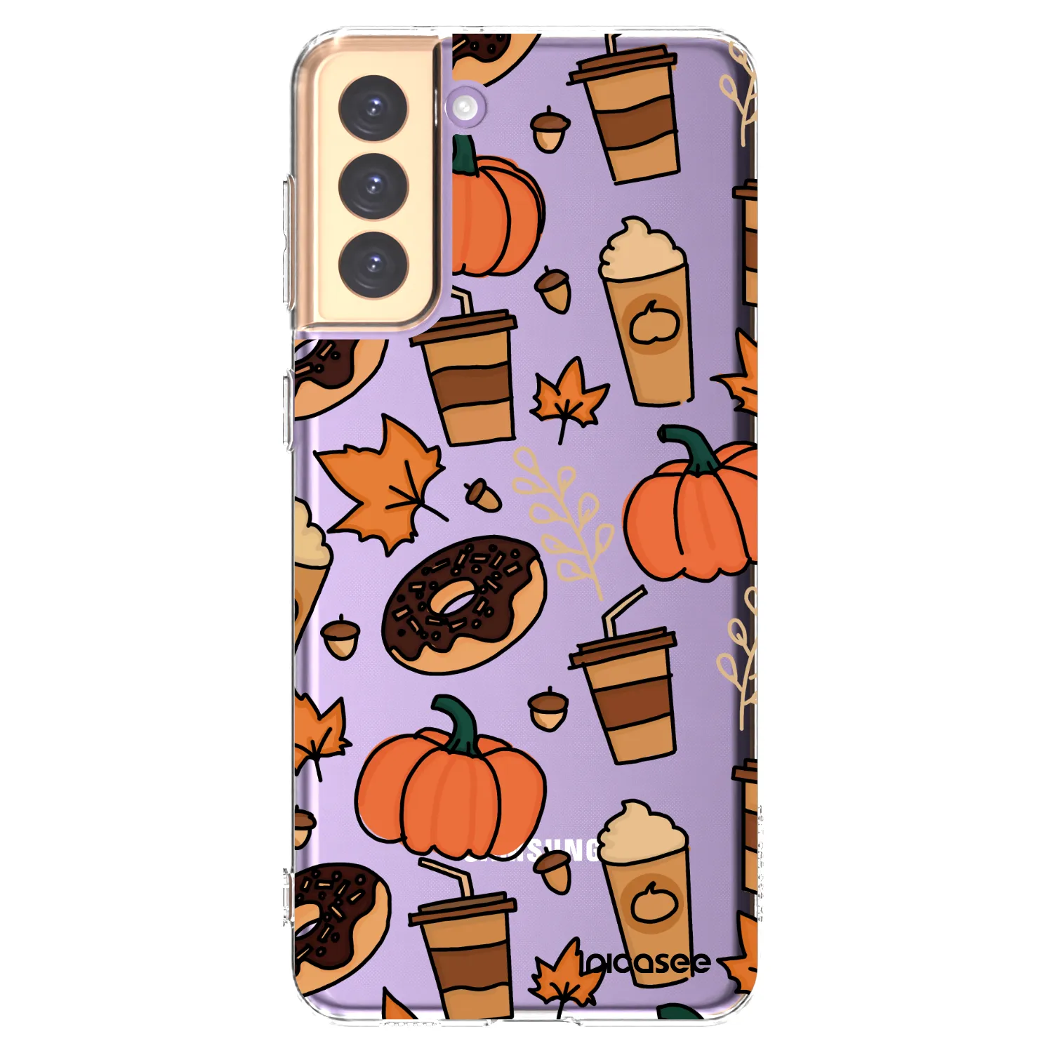 Picasee silikónový prehľadný obal pre Samsung Galaxy S21+ 5G G996F - Fallovers