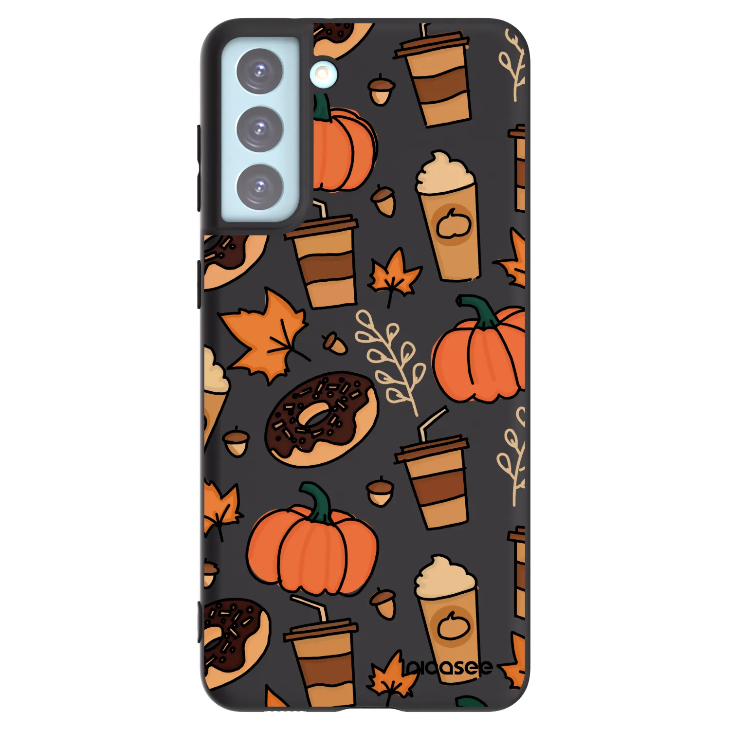 Picasee silikónový čierny obal pre Samsung Galaxy S21+ 5G G996F - Fallovers
