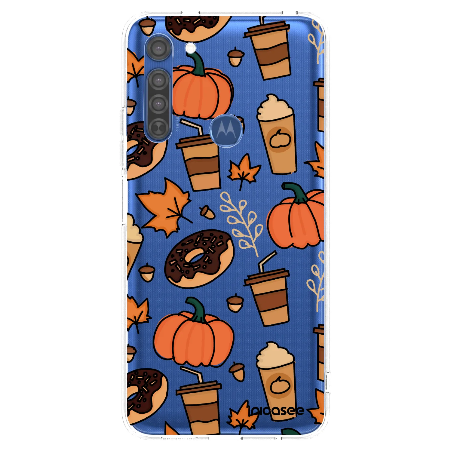Picasee silikónový prehľadný obal pre Motorola Moto G8 - Fallovers