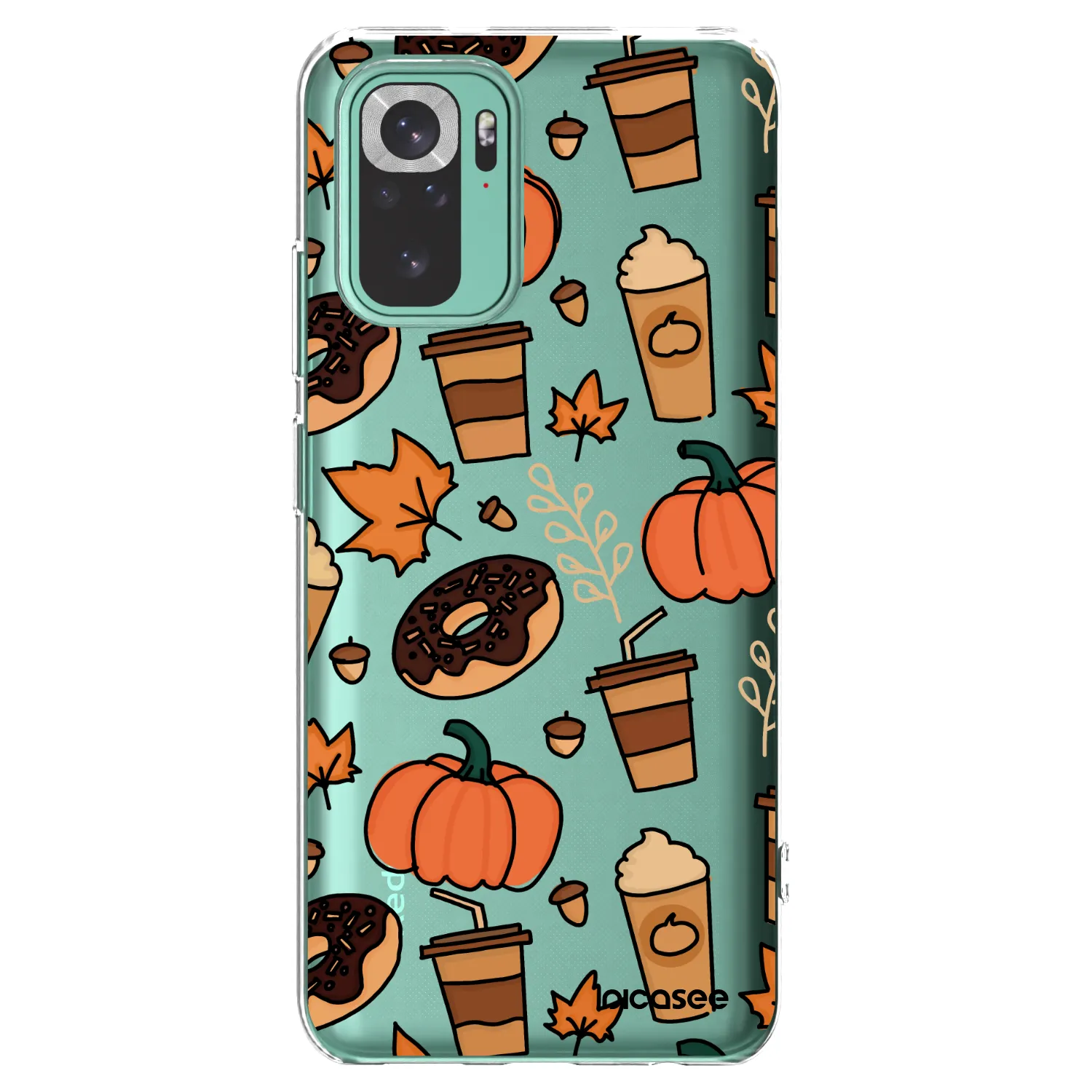 Picasee silikónový prehľadný obal pre Xiaomi Redmi Note 10 Pro - Fallovers