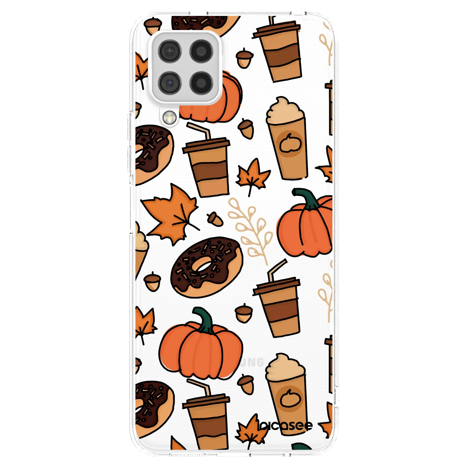 Picasee silikónový prehľadný obal pre Samsung Galaxy A22 A225F 4G - Fallovers