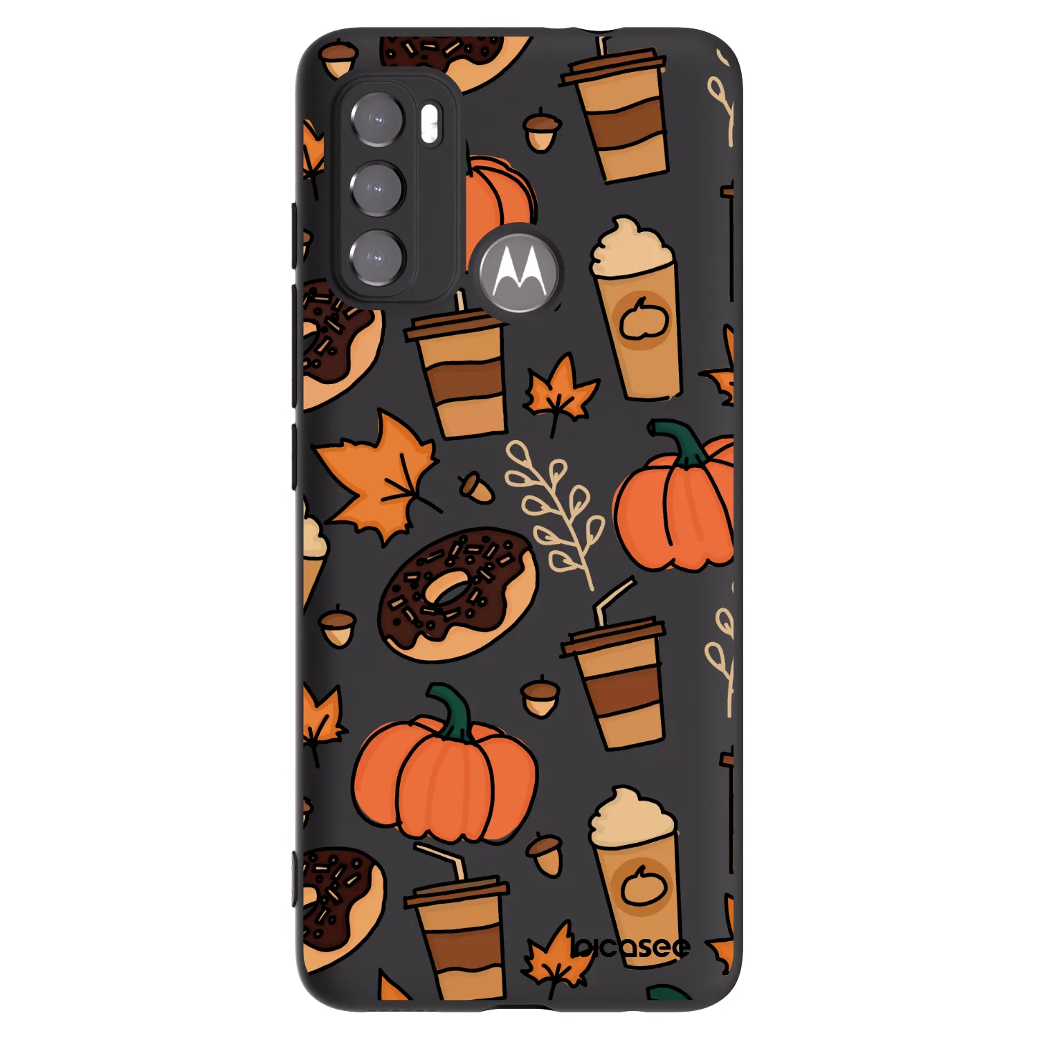 Picasee silikónový čierny obal pre Motorola Moto G60 - Fallovers