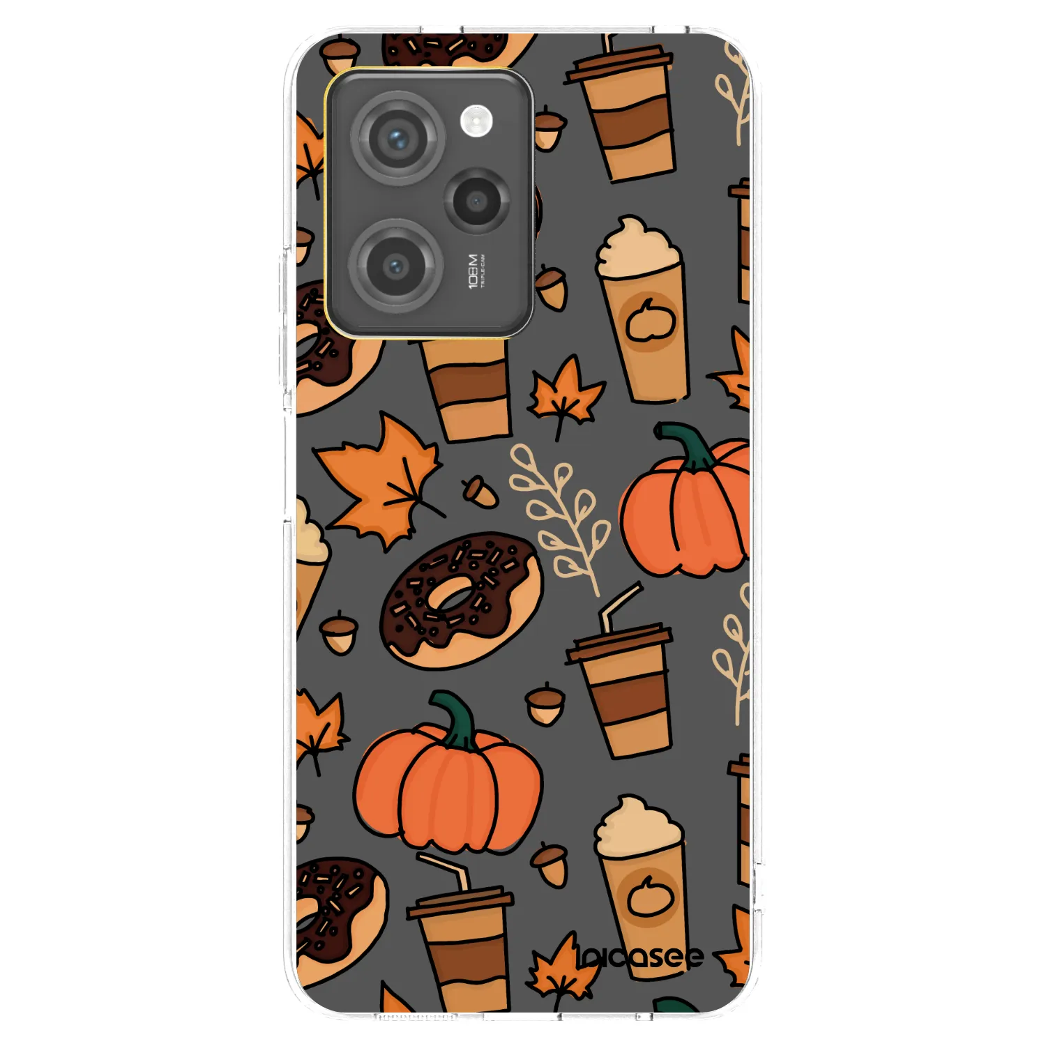 Picasee silikónový čierny obal pre Xiaomi Poco X5 Pro - Fallovers