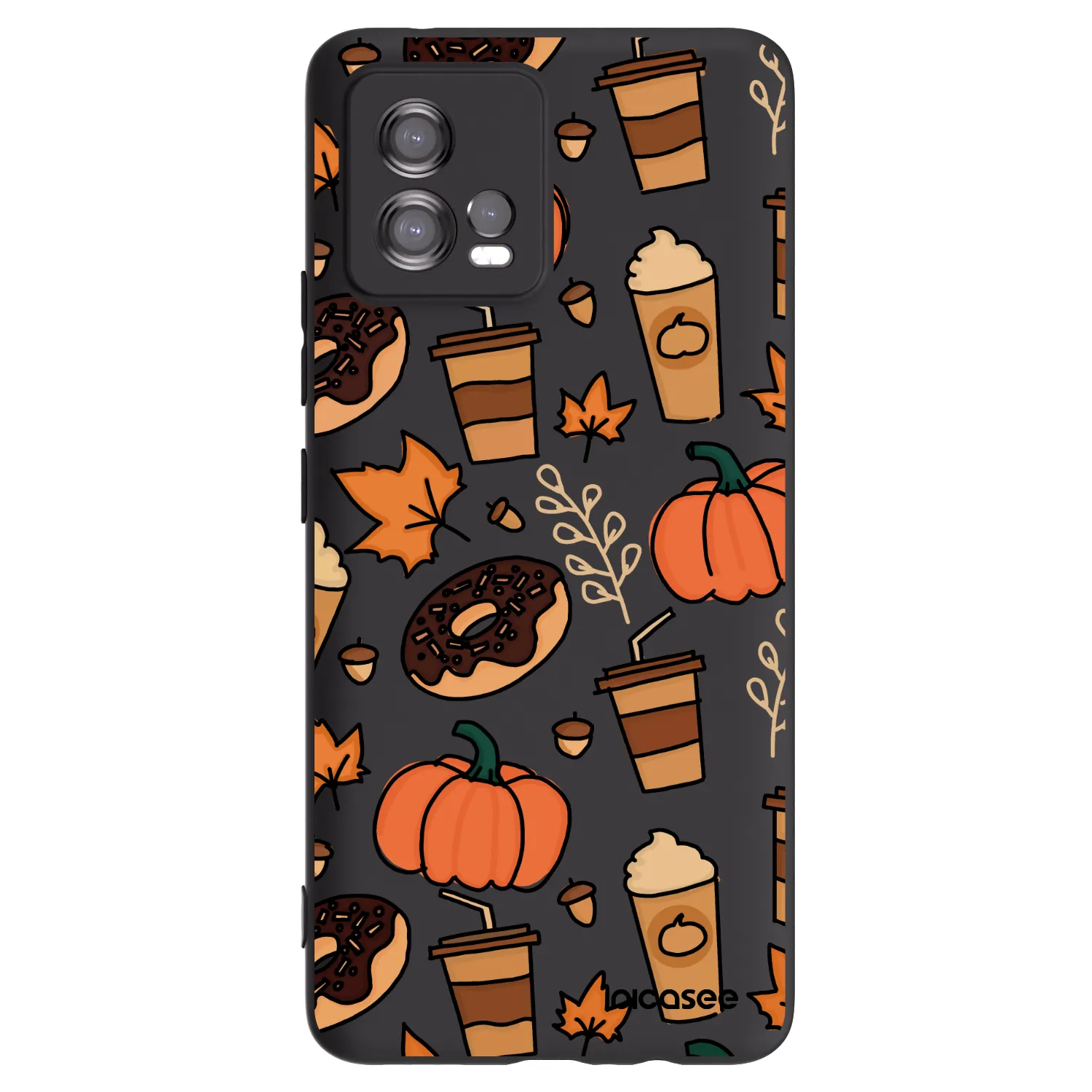 Picasee silikónový čierny obal pre Motorola Moto G72 - Fallovers