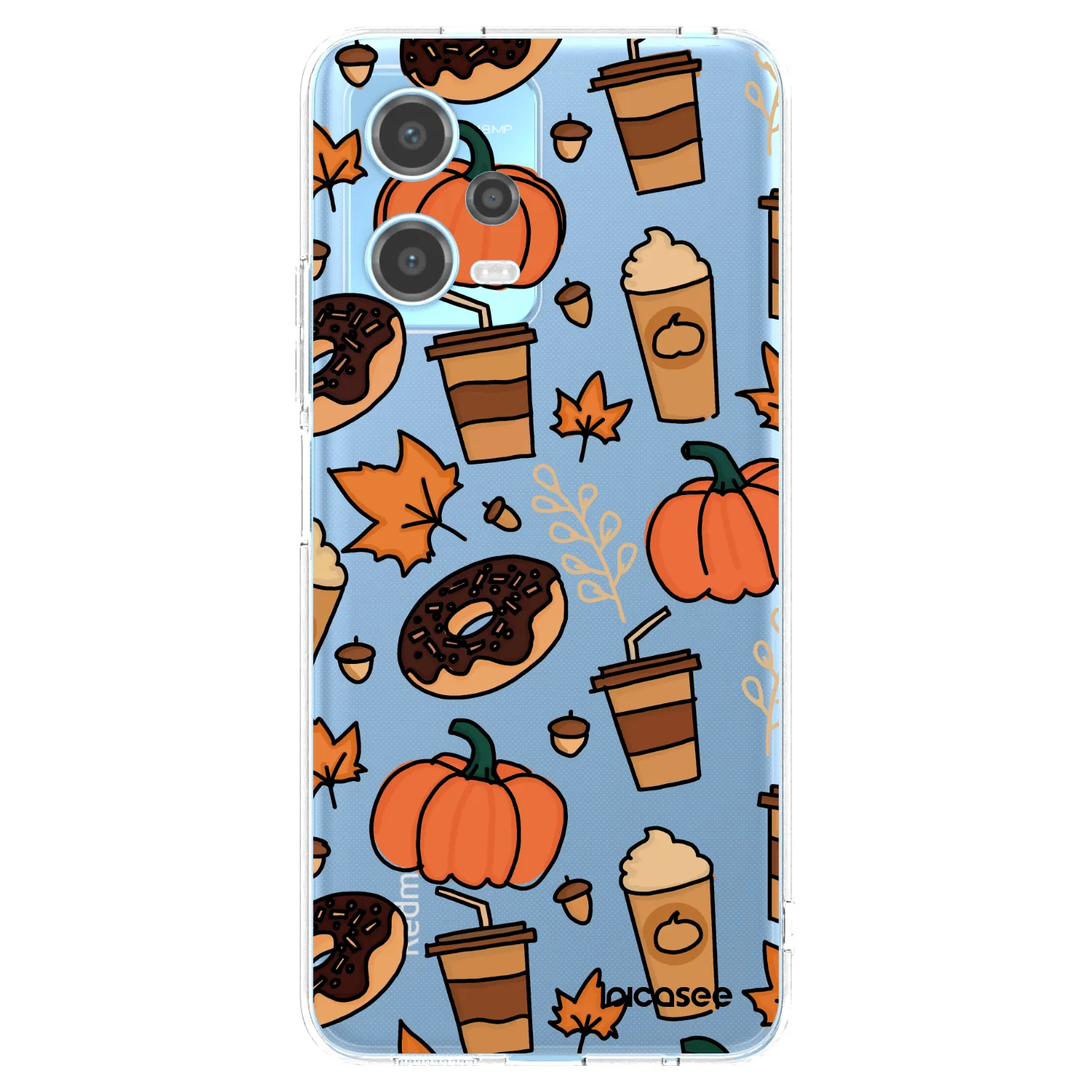 Picasee silikónový prehľadný obal pre Xiaomi Redmi Note 12 5G - Fallovers