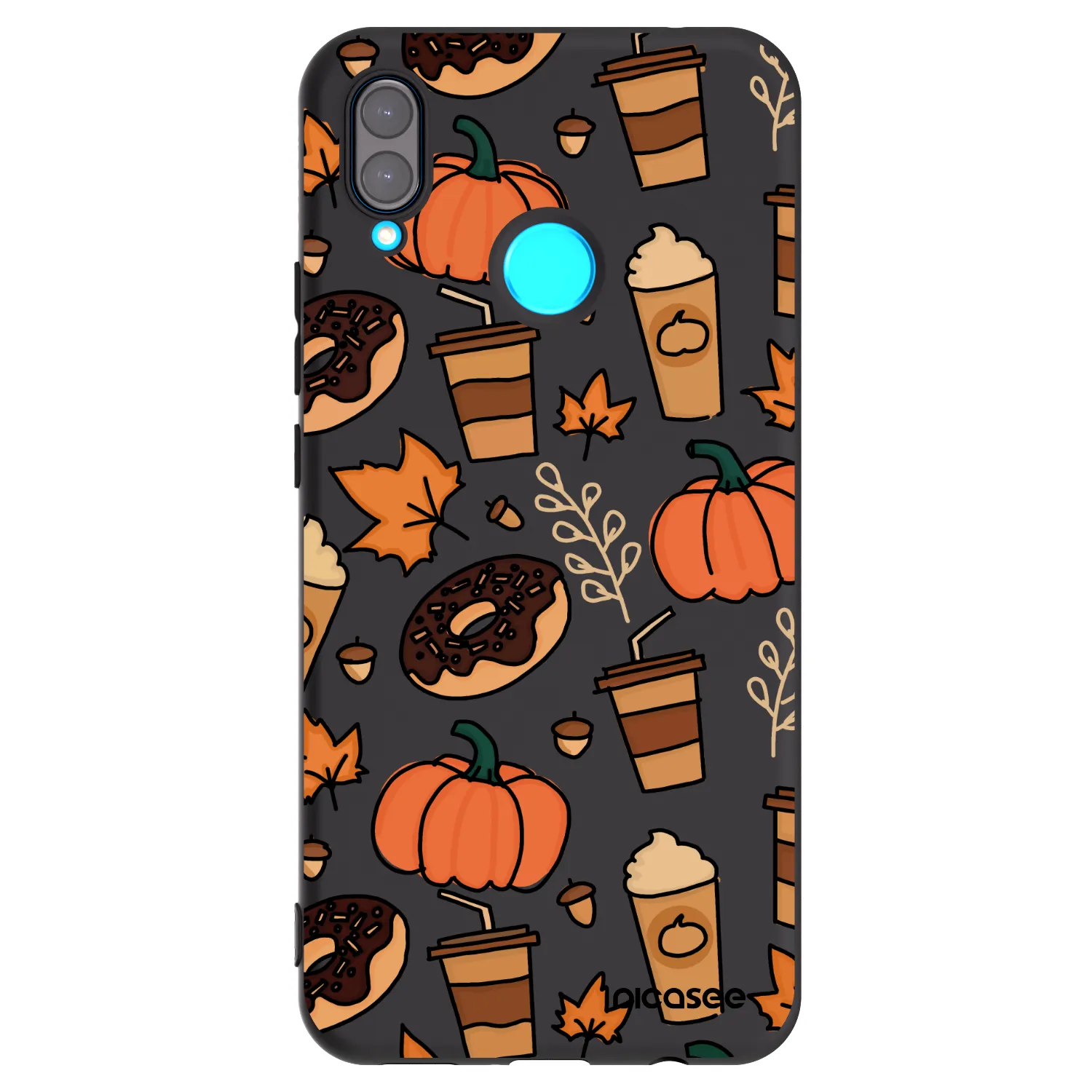 Picasee silikónový čierny obal pre Huawei Nova 3 - Fallovers