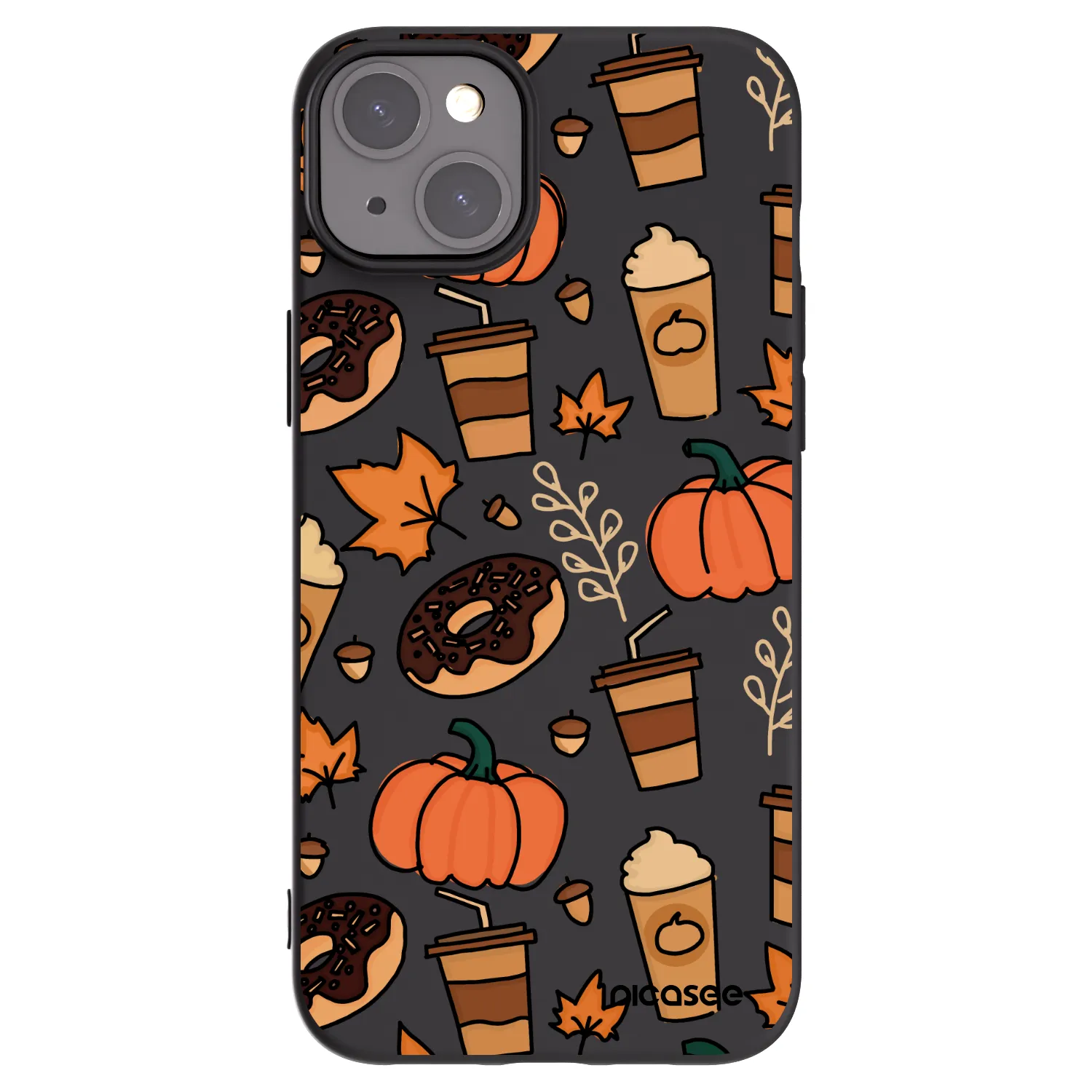 Picasee silikónový čierny obal pre Apple iPhone 15 Plus - Fallovers