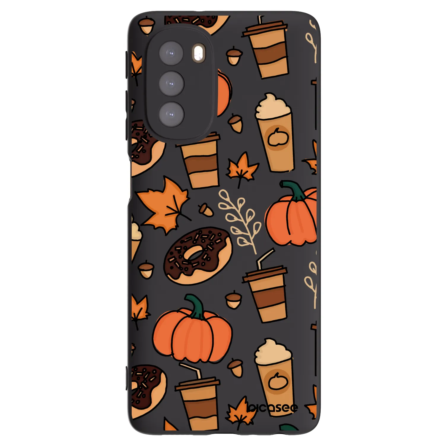 Picasee silikónový čierny obal pre Motorola Moto G51 - Fallovers
