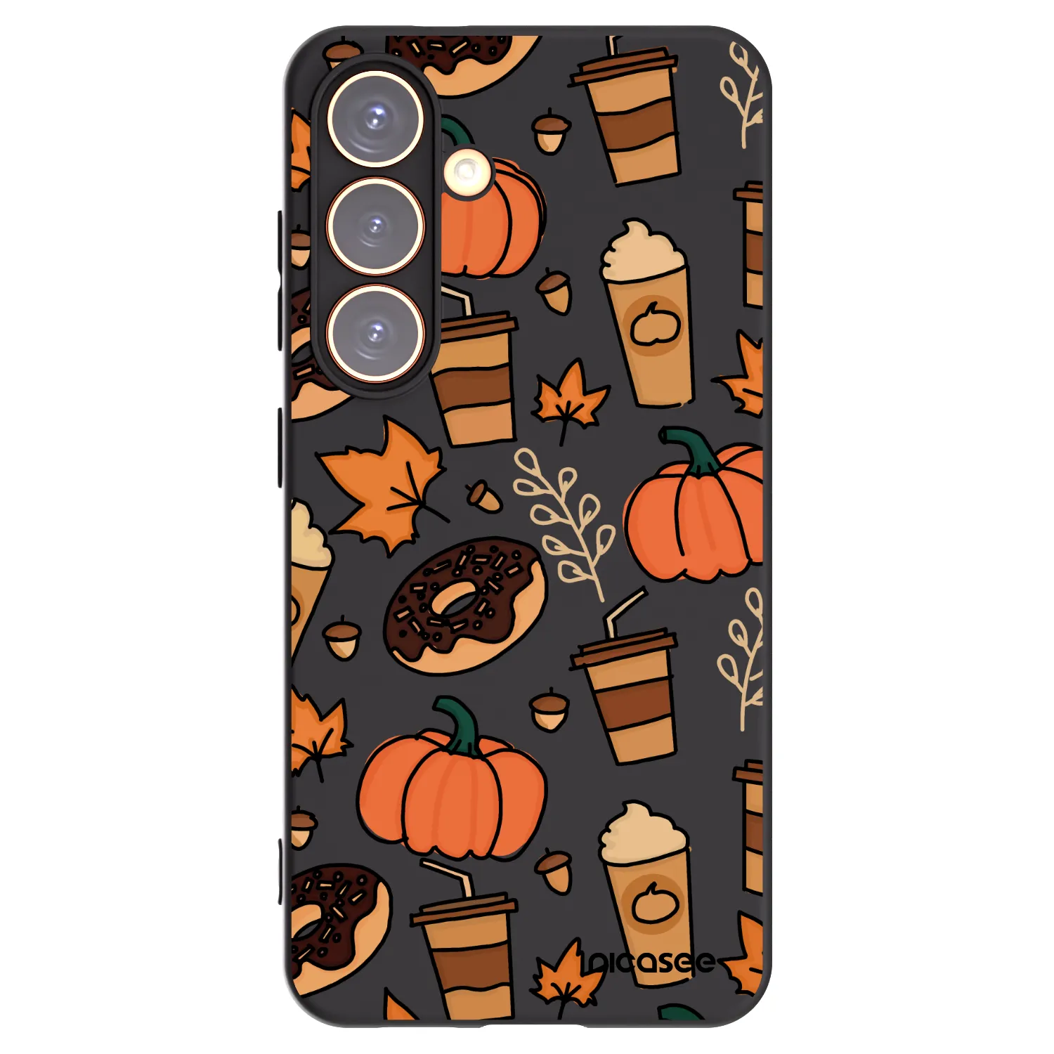 Picasee silikónový čierny obal pre Samsung Galaxy S24 S921B 5G - Fallovers