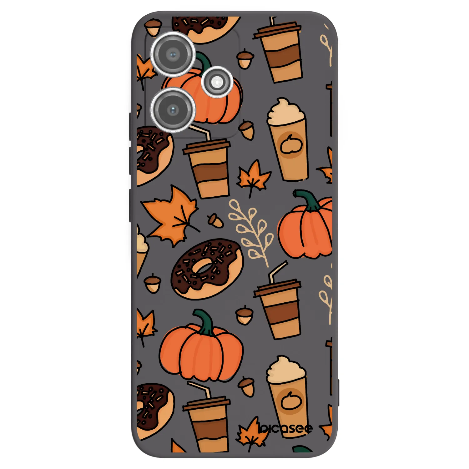 Picasee silikónový čierny obal pre Xiaomi Redmi 12 5G - Fallovers