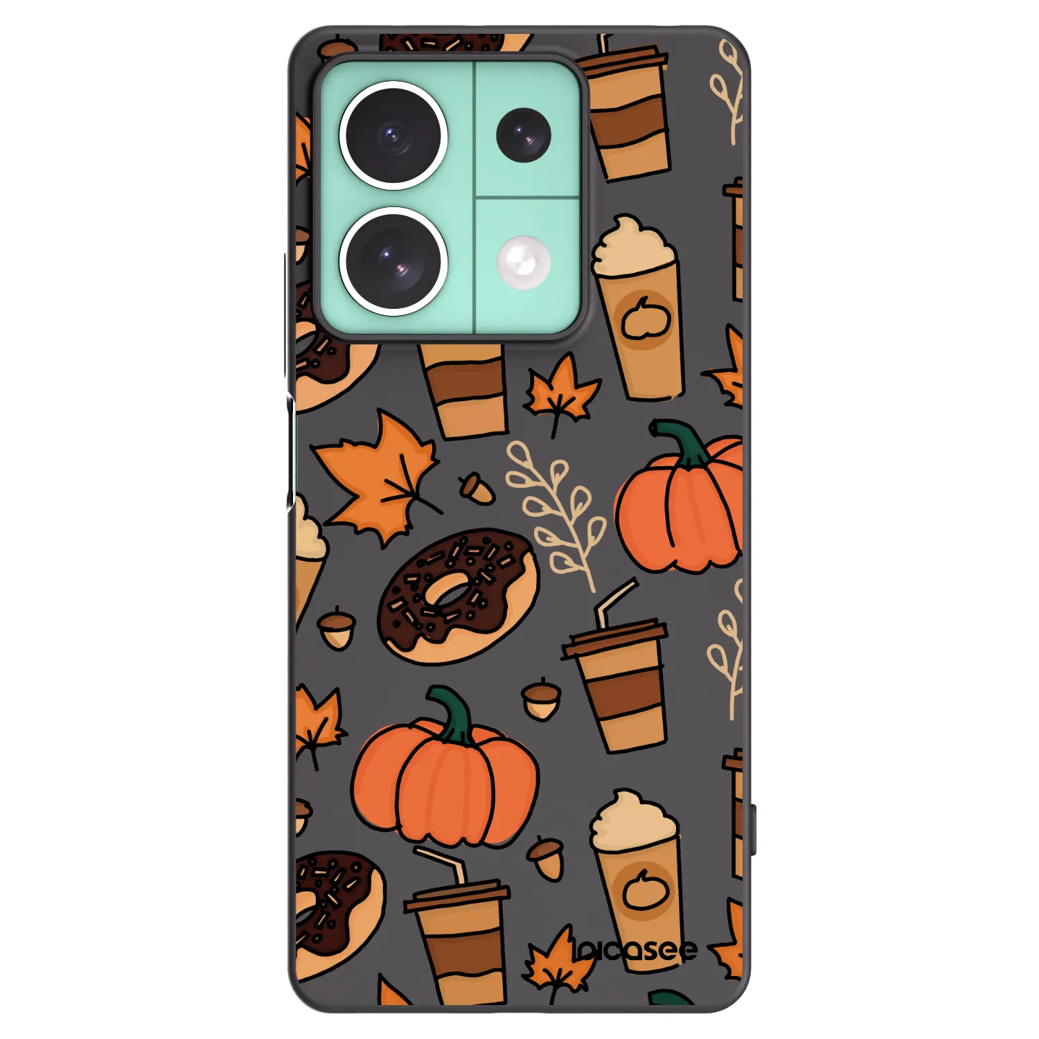 Picasee silikónový čierny obal pre Xiaomi Redmi Note 13 5G - Fallovers