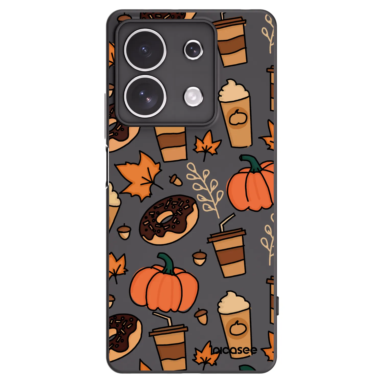 Picasee silikónový čierny obal pre Xiaomi Redmi Note 13 4G - Fallovers