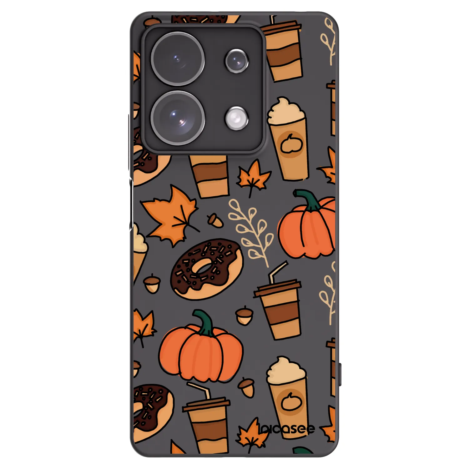 Picasee silikónový čierny obal pre Xiaomi Redmi Note 13 Pro 4G - Fallovers