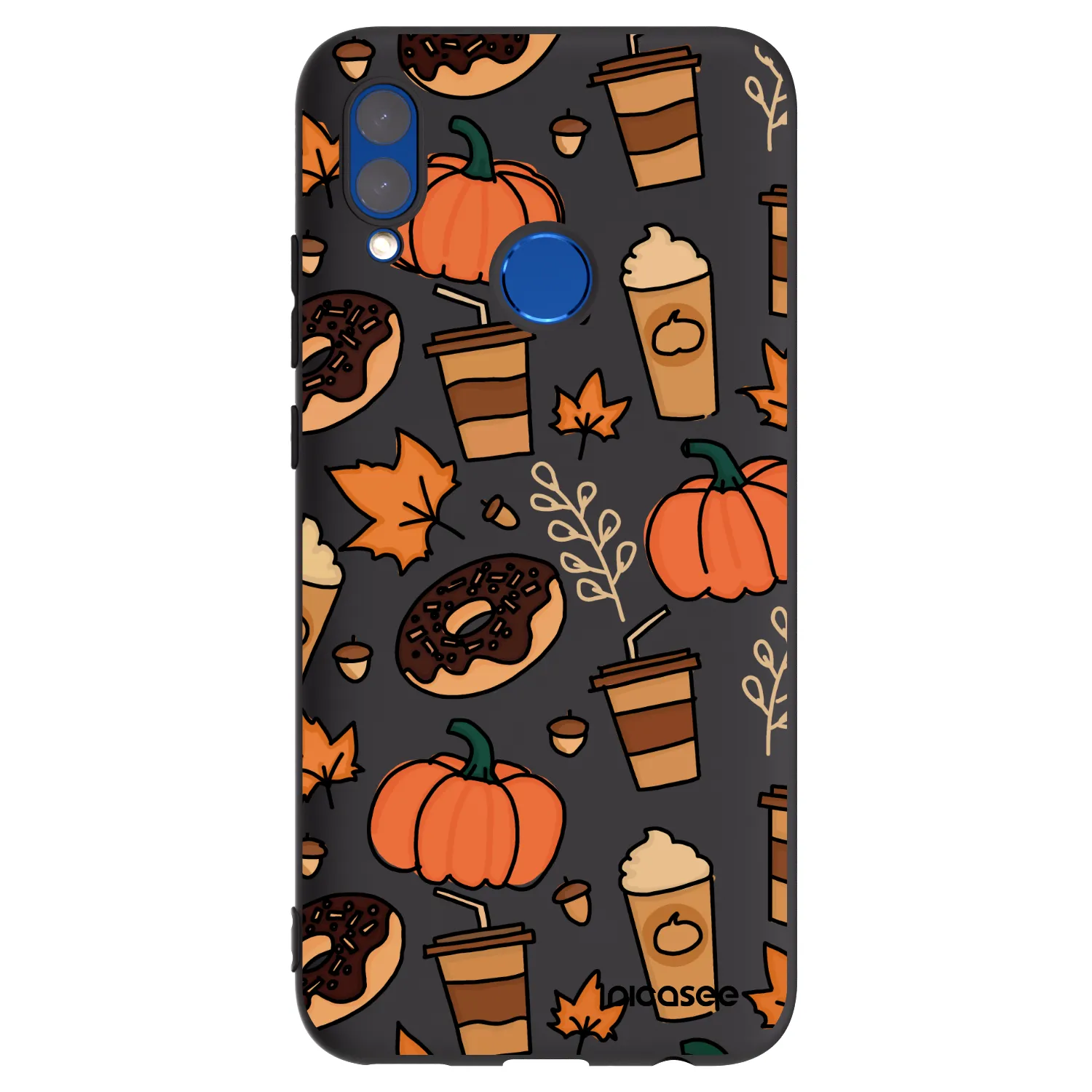 Picasee silikónový čierny obal pre Honor 10 Lite - Fallovers