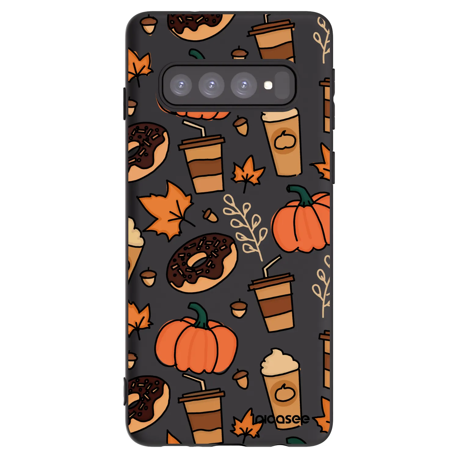 Picasee silikónový čierny obal pre Samsung Galaxy S10 G973 - Fallovers
