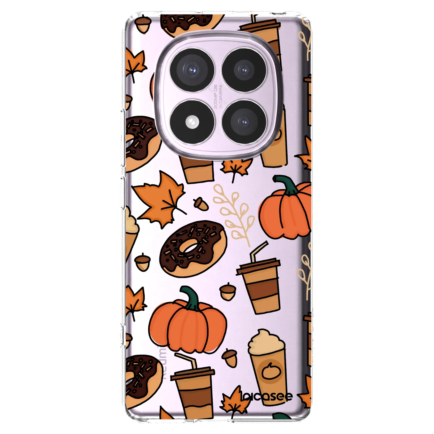 Picasee silikónový prehľadný obal pre Xiaomi Redmi Note 14 Pro 5G - Fallovers