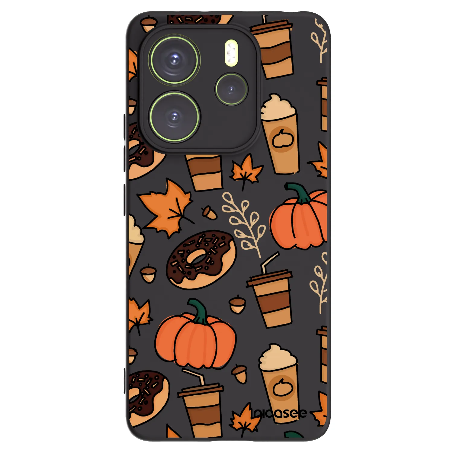 Picasee silikónový čierny obal pre Xiaomi Redmi Note 14 4G - Fallovers