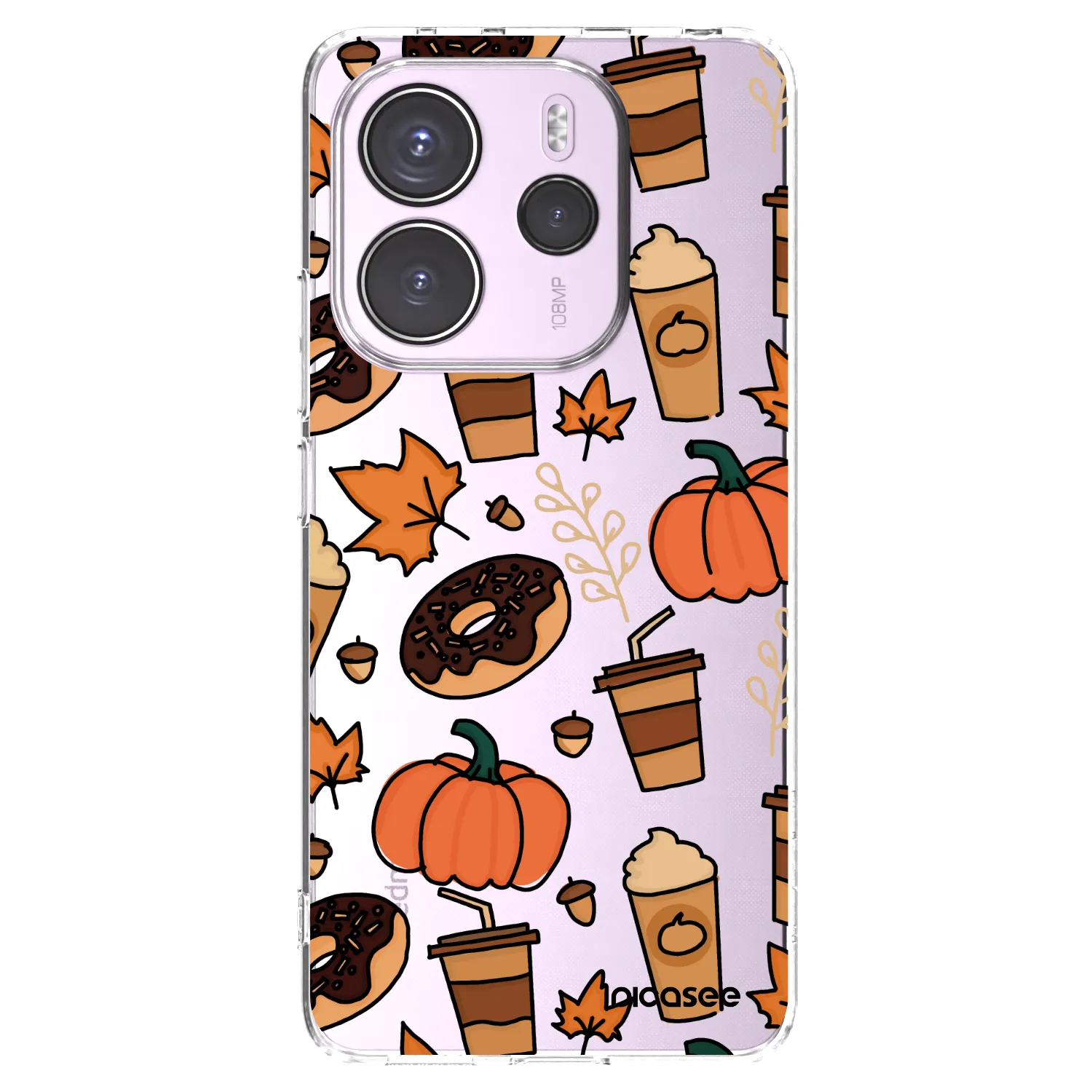 Picasee silikónový prehľadný obal pre Xiaomi Redmi Note 14 4G - Fallovers