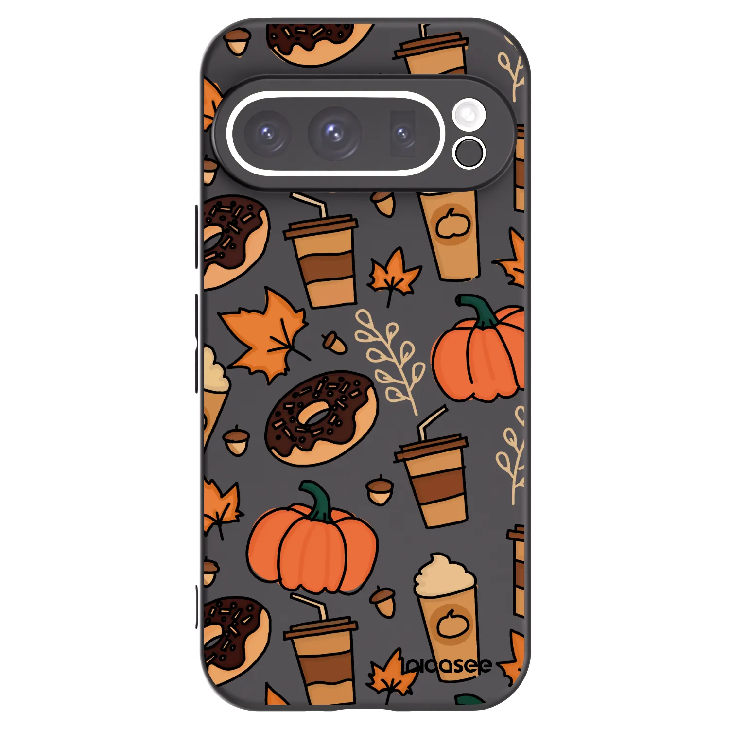 Picasee silikónový čierny obal pre Google Pixel 9 Pro - Fallovers