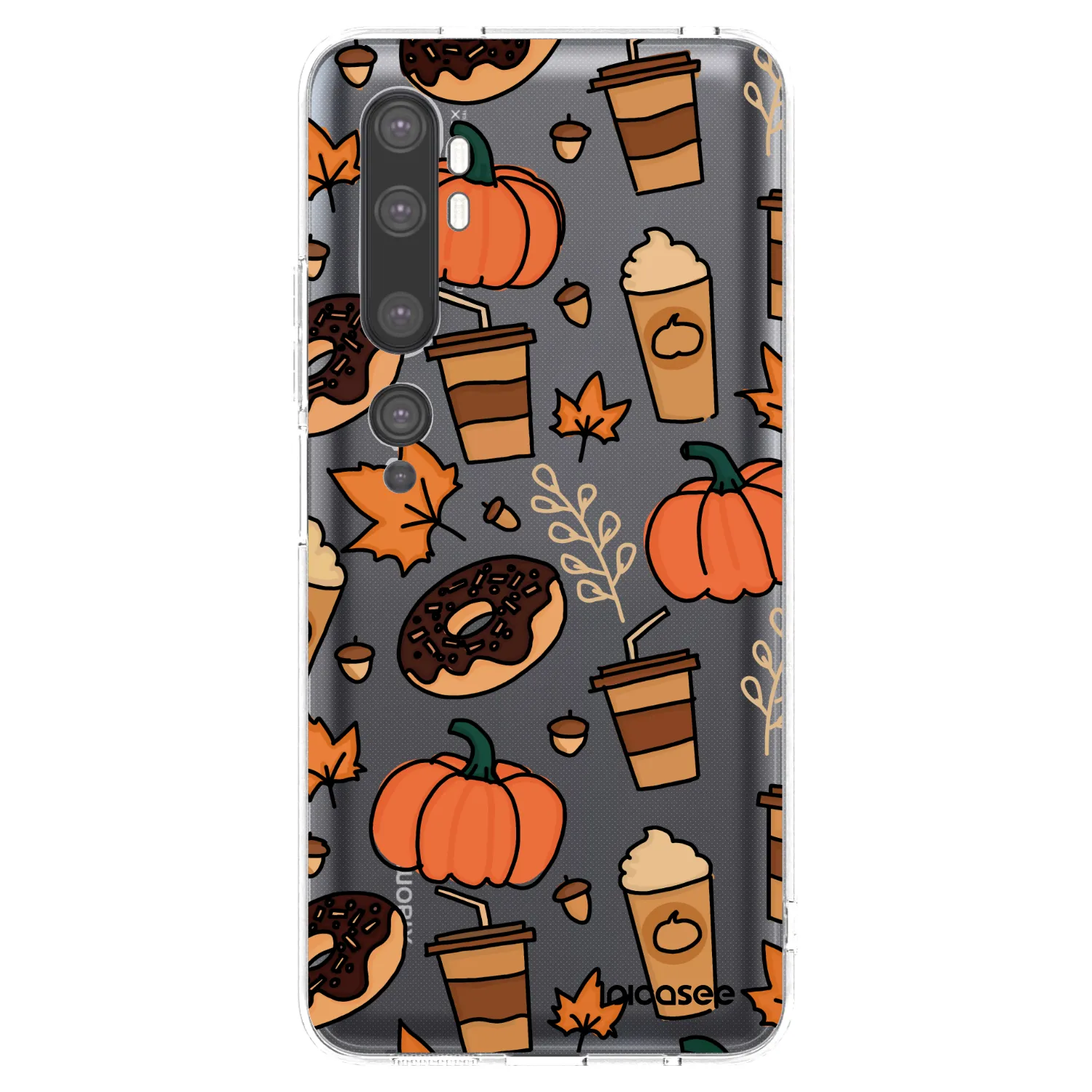 Picasee silikónový prehľadný obal pre Xiaomi Mi Note 10 (Pro) - Fallovers