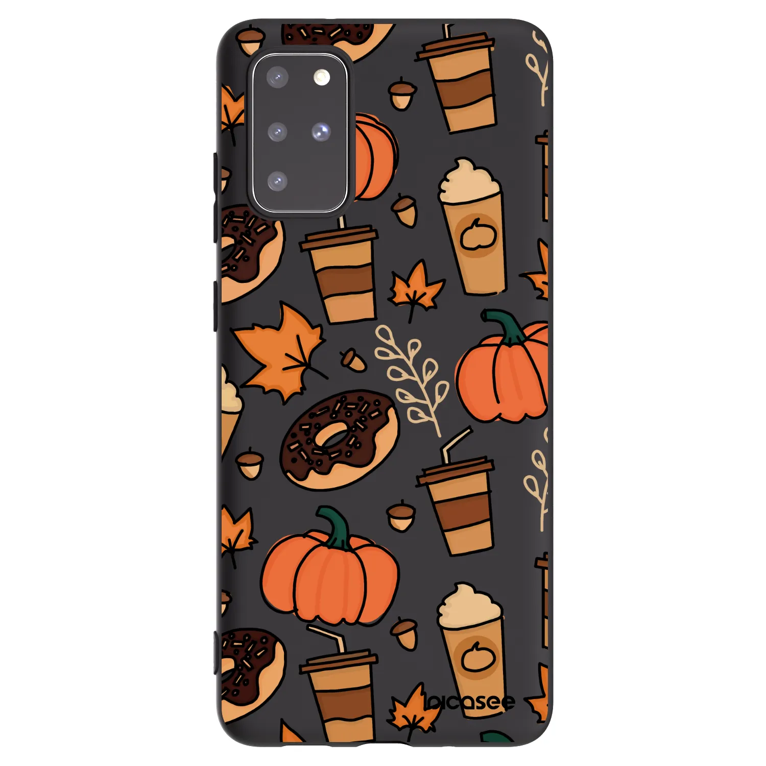 Picasee silikónový čierny obal pre Samsung Galaxy S20+ G985F - Fallovers