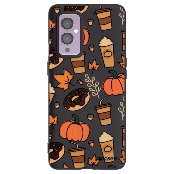 Picasee silikónový čierny obal pre OnePlus 9 - Fallovers
