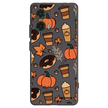 Picasee silikónový čierny obal pre Motorola Moto G35 5G - Fallovers