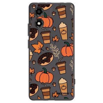 Picasee silikónový čierny obal pre Motorola Moto E14 - Fallovers