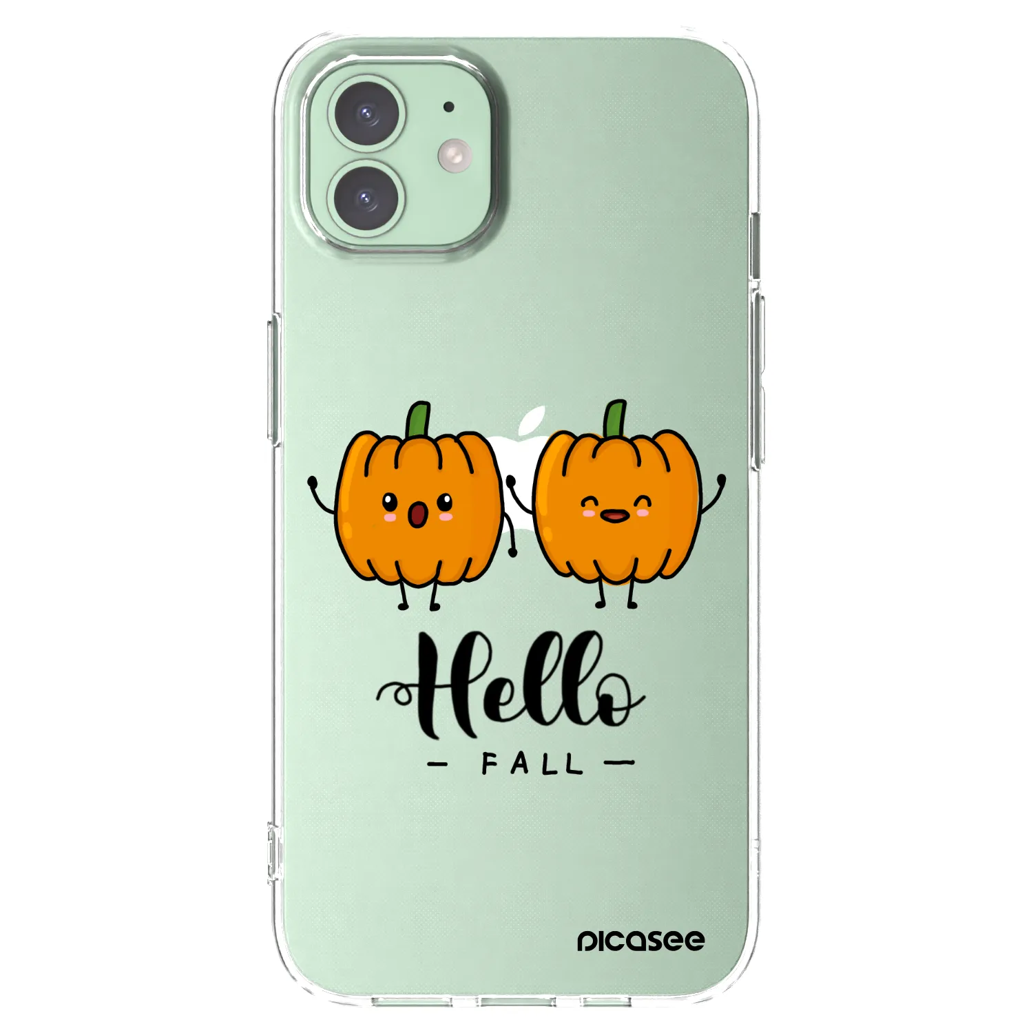 Picasee silikónový prehľadný obal pre Apple iPhone 12 - Hallo Fall