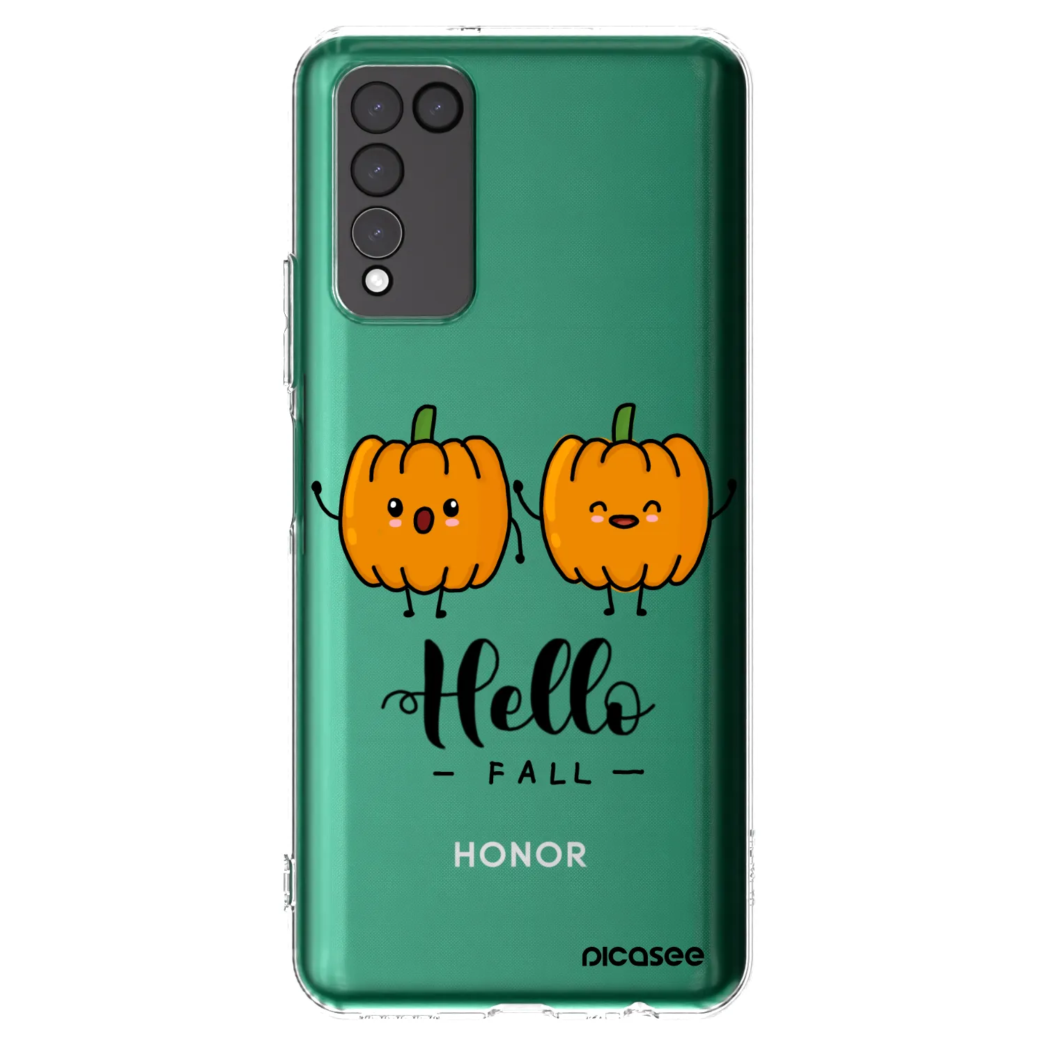 Picasee silikónový prehľadný obal pre Honor 10X Lite - Hallo Fall