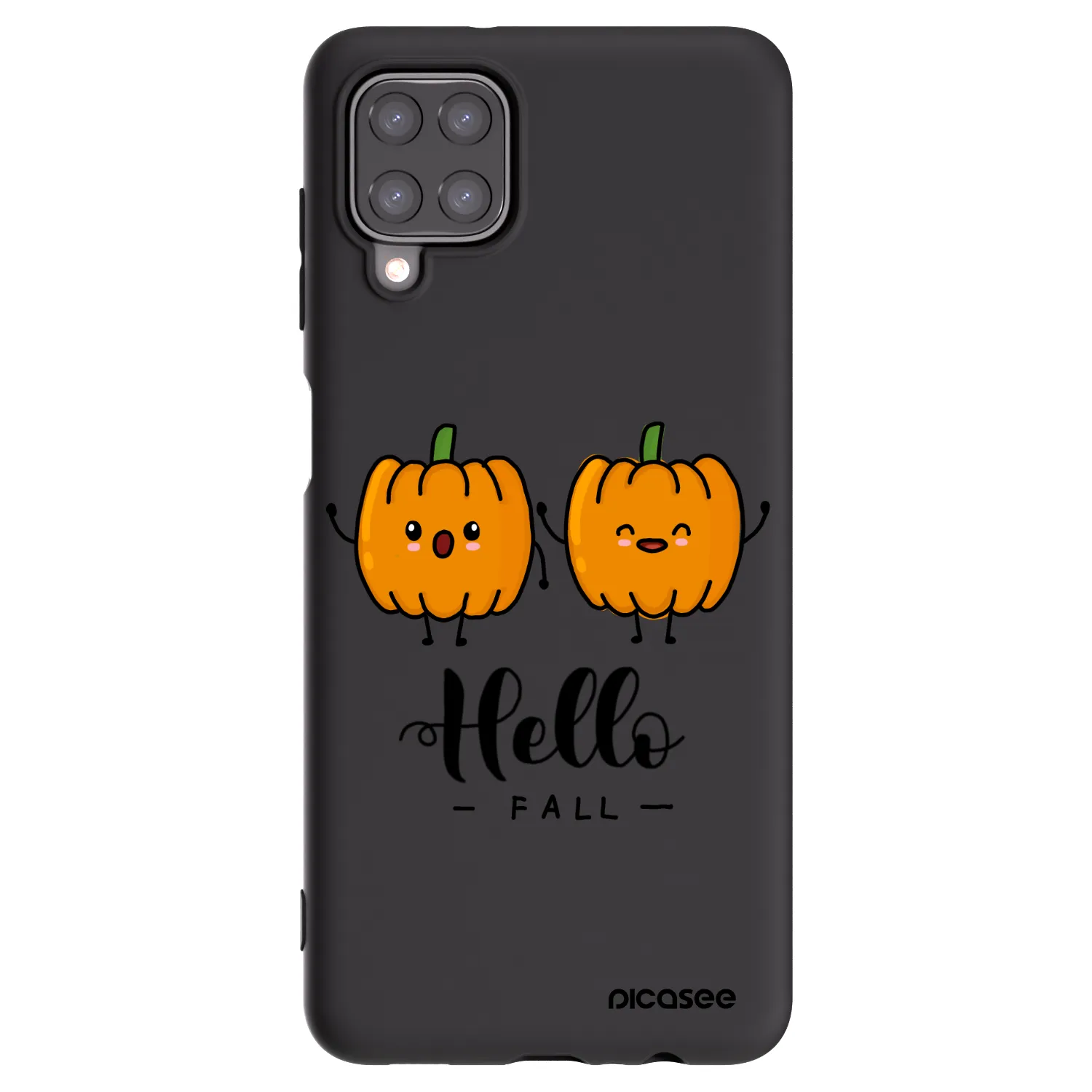 Picasee silikónový čierny obal pre Samsung Galaxy A12 A125F - Hallo Fall