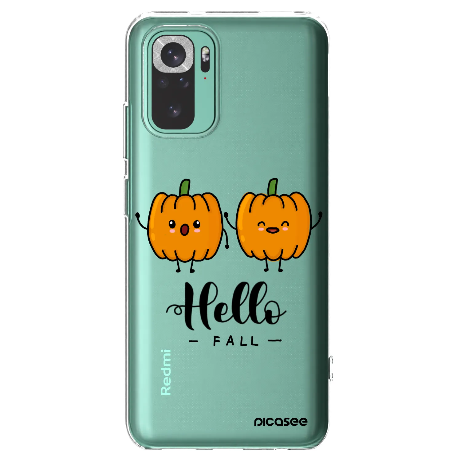 Picasee silikónový prehľadný obal pre Xiaomi Redmi Note 10 Pro - Hallo Fall