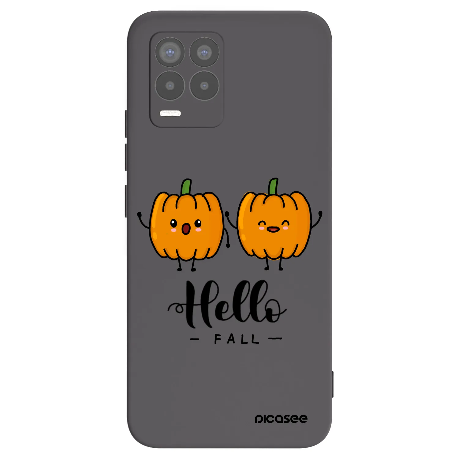 Picasee silikónový čierny obal pre Realme 8 Pro - Hallo Fall