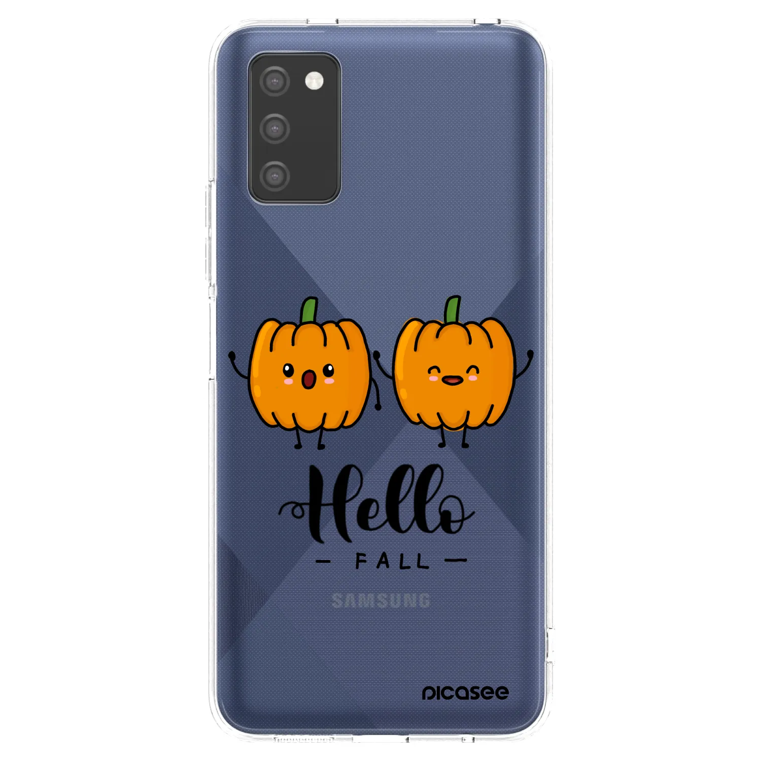 Picasee silikónový prehľadný obal pre Samsung Galaxy A02s A025G - Hallo Fall