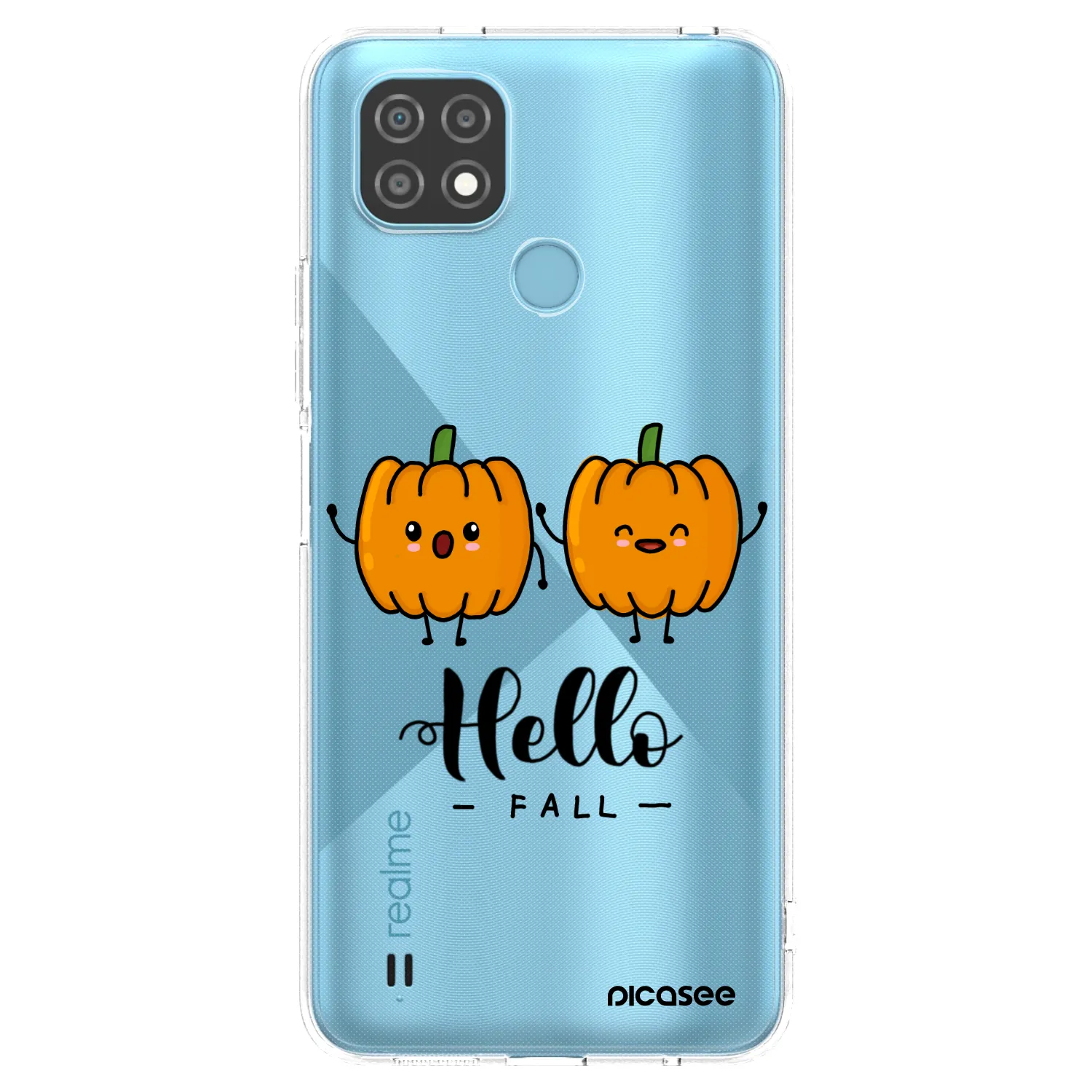 Picasee silikónový prehľadný obal pre Realme C21 - Hallo Fall