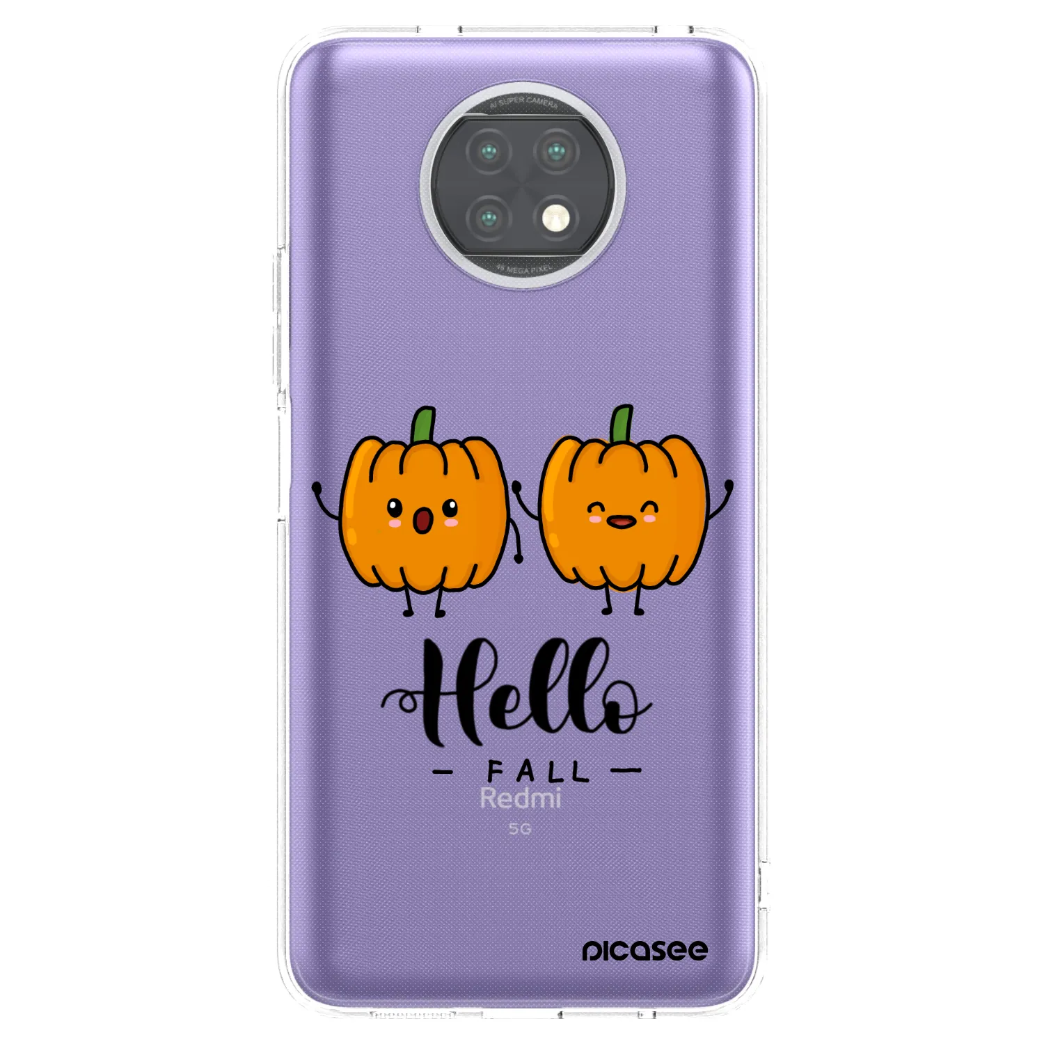 Picasee silikónový prehľadný obal pre Xiaomi Redmi Note 9T - Hallo Fall