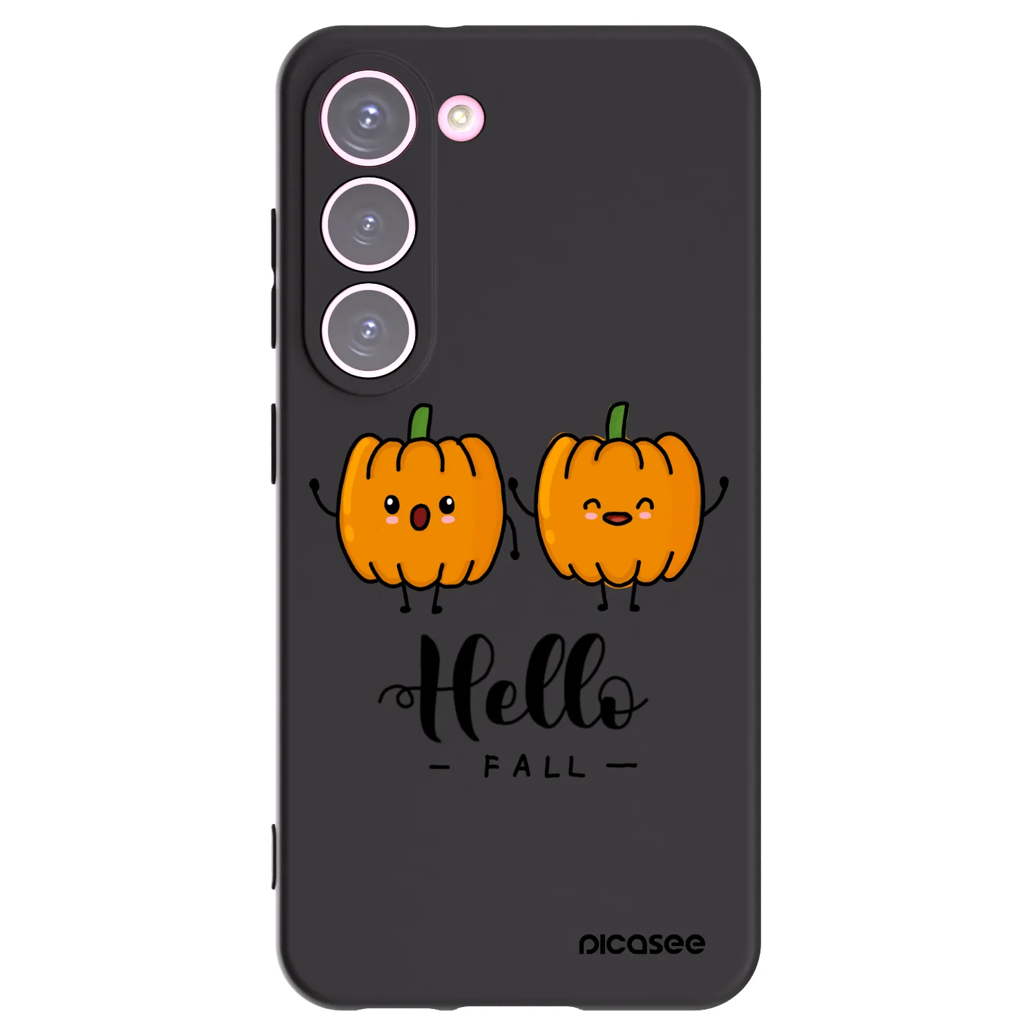 Picasee silikónový čierny obal pre Samsung Galaxy S23 5G - Hallo Fall