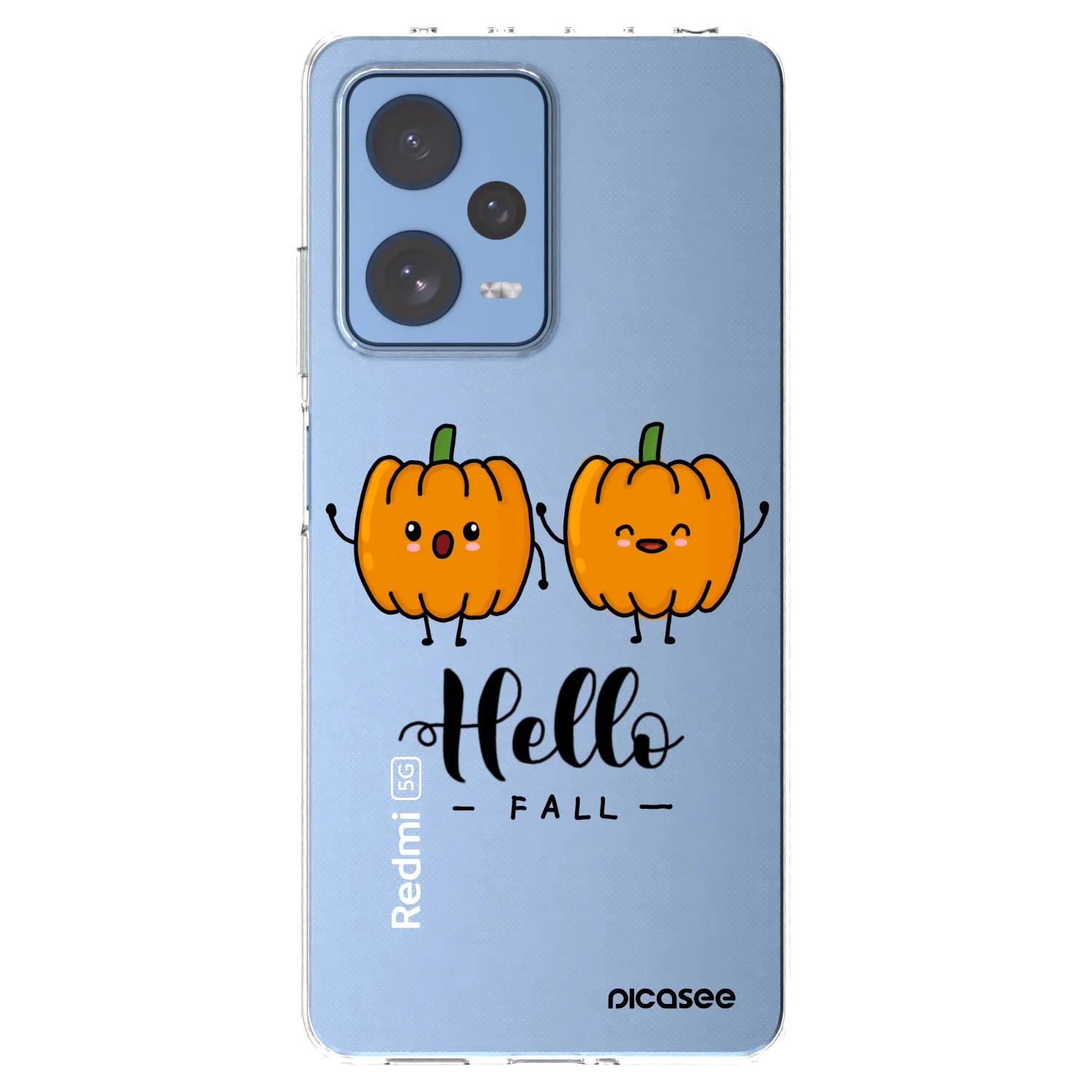 Picasee silikónový prehľadný obal pre Xiaomi Redmi Note 12 Pro 5G - Hallo Fall