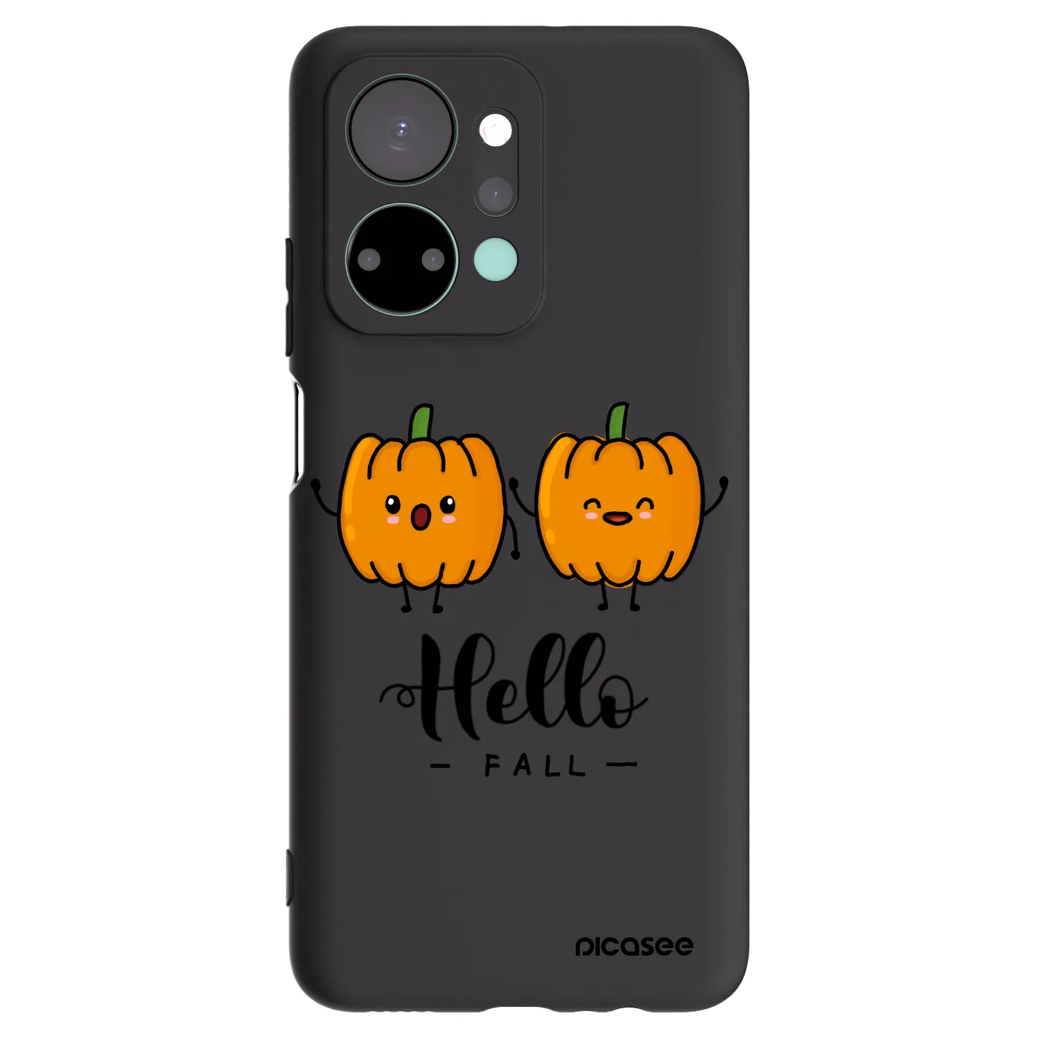 Picasee silikónový čierny obal pre Honor X7a - Hallo Fall